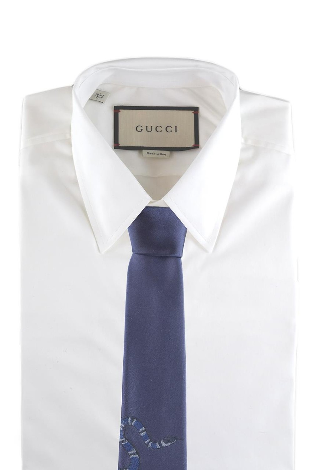 shop GUCCI Saldi Cravatta: Gucci cravatta blu in seta con Kingsnake sottonodo.
Kingsnake tono su tono.
L 7cm x A 146cm.
100% seta.
Made in Italy.. 495304 4E011-4000 number 5432977